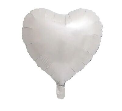 Soft Grey Heart Balloon