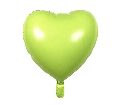 Lime Green Heart Balloon