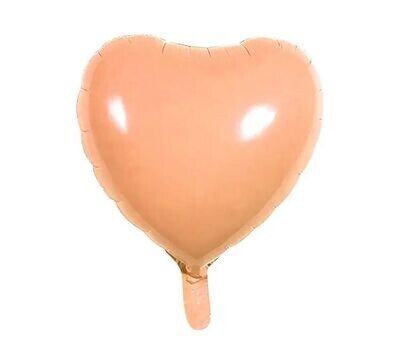 Soft Orange Heart Balloon