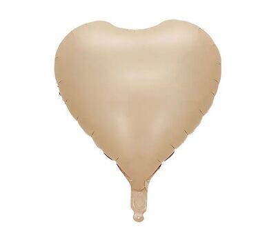 Camel Beige Heart Balloon