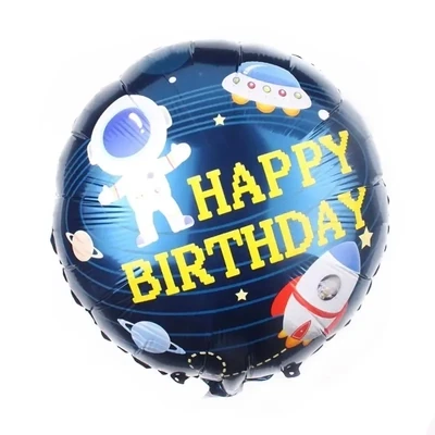 Space Man Happy Birthday Balloon