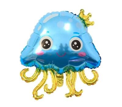 Blue Jellyfish Balloon (XL)