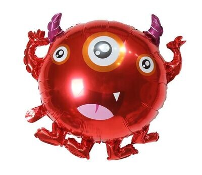 Red Round Monster Balloon (XL)