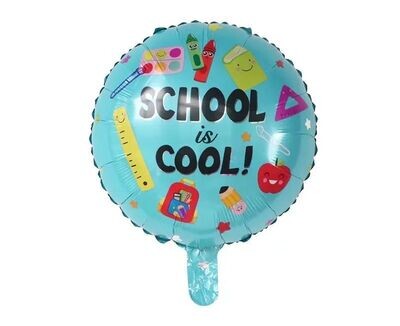 Teal Cool School Balloon