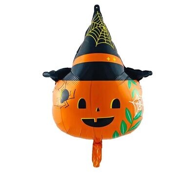 Pumpkin with Hat Balloon (XL)