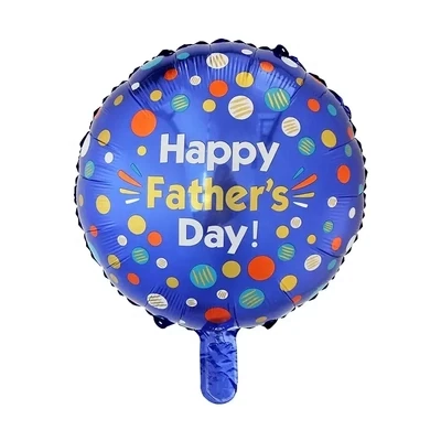 Happy Fathers Day Round Balloon