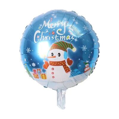 Snowman Round Balloon
