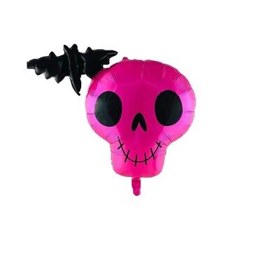 Pink Skull Balloon (XL)