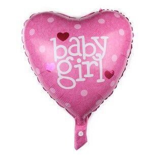 Mid Pink Baby Girl Balloon