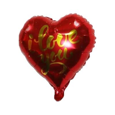 Red and Gold I Love You Balloon