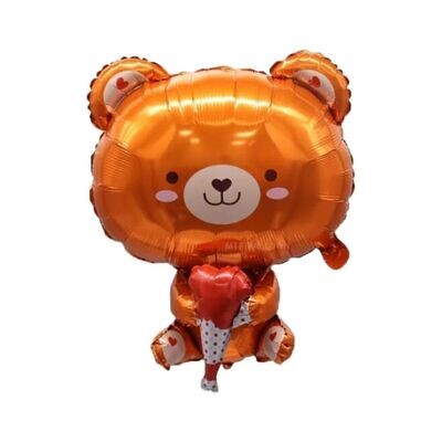 Bear with Heart Balloon (XL)