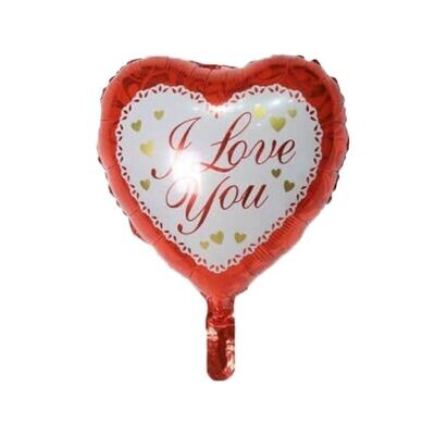 Red I Love You Heart Balloon