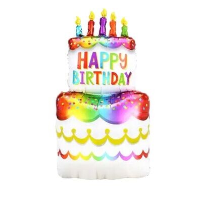 Happy Birthday Cake Balloon (XL)