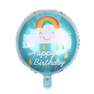 Blue Cloud Happy Birthday Balloon