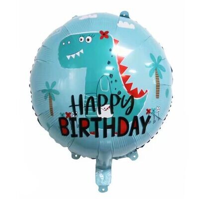 T Rex Happy Birthday Balloon