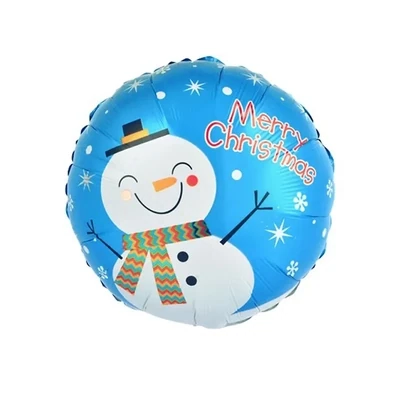 Snowman Merry Christmas Balloon