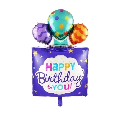 Blue Happy Birthday Balloons (XL)