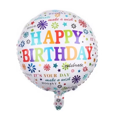 Happy Birthday Fireworks Balloon