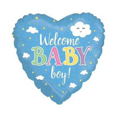 Welcome Baby Boy Balloon