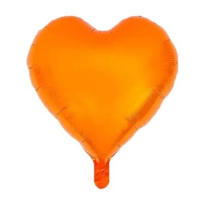 Carrot Orange Heart Balloon