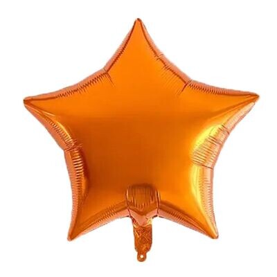 Rusty Orange Star Balloon