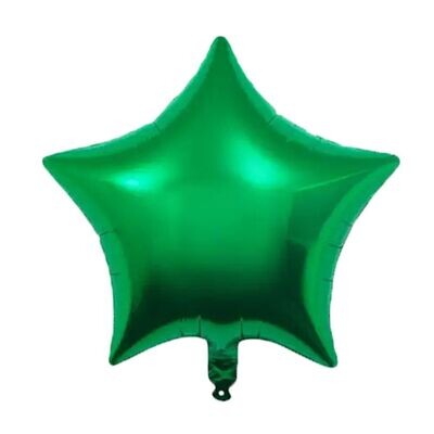 Bottle Green Star Balloon