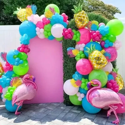 Tropical Pool Party Ready-Made Balloon Displays