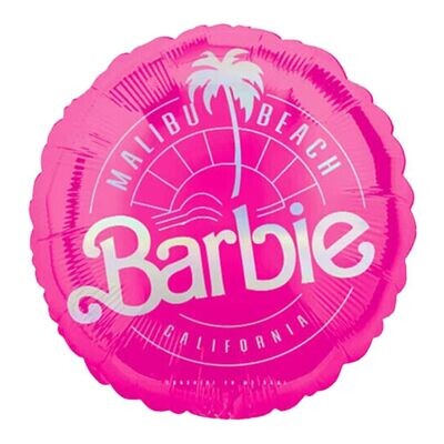 Barbie Logo Round Balloon