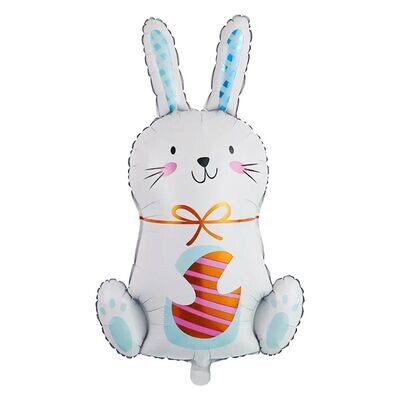 Easter Bunny with Egg Balloon (XL)