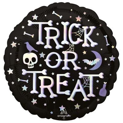 Trick or Treat Holographic Balloon