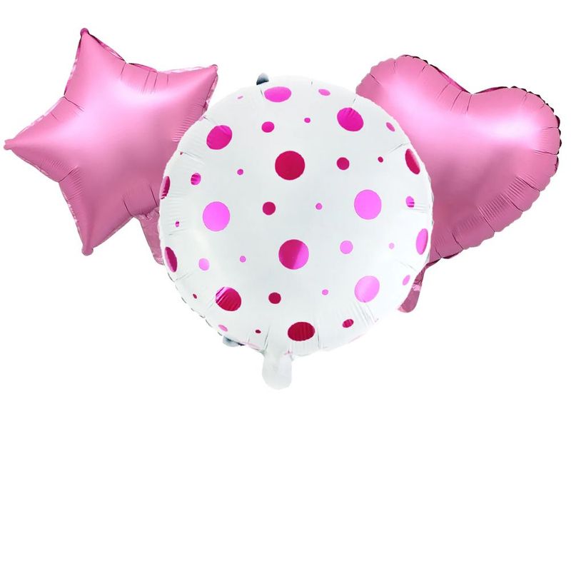 Rose Dots Balloon Bunch