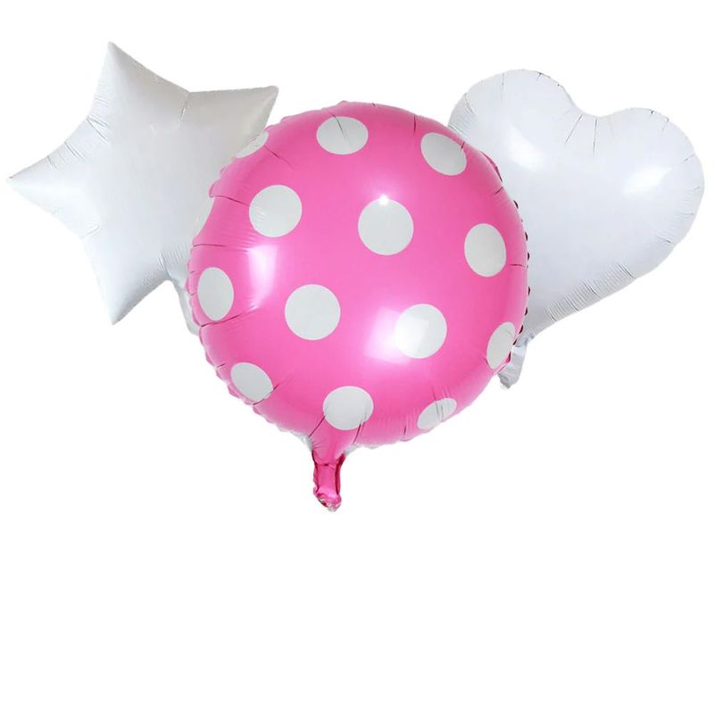 Pink Spots Balloon Bunch