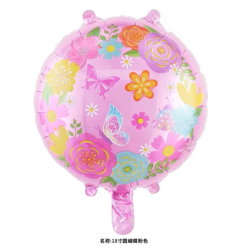 Butterfly and Flowers Balloon