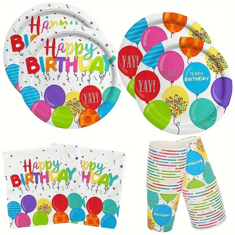 Happy Birthday Balloons Party Set