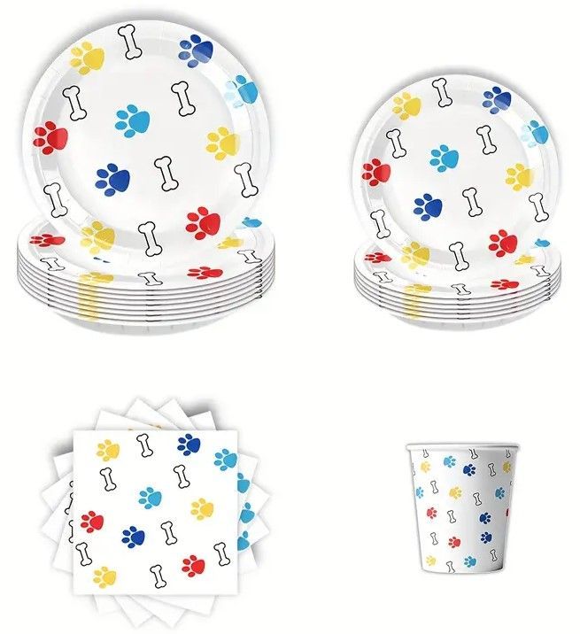 Paw Prints Party Set