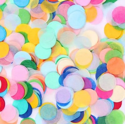 Coloured Paper Tissue Balloon Confetti