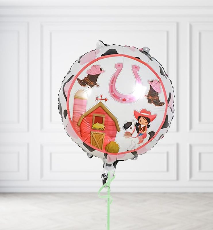 Cowgirl Round Balloons