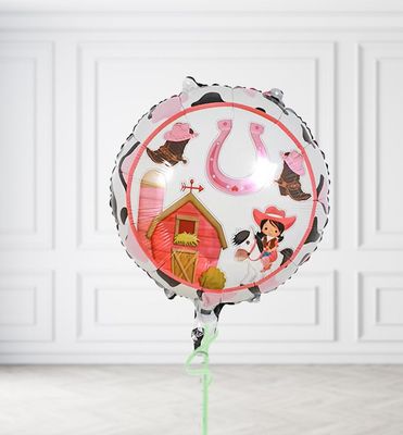 Cowgirl Round Balloons