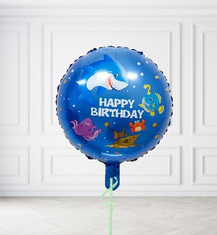 Sea Creatures Happy Birthday Balloons