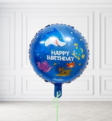 Sea Creatures Happy Birthday Balloons
