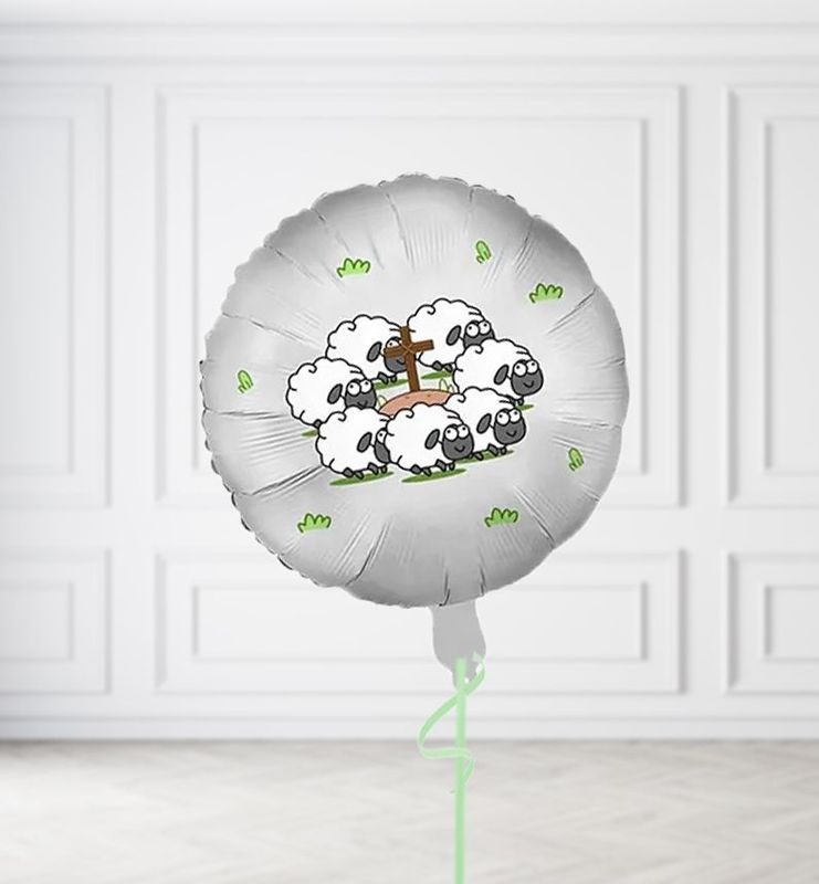 Sheepish Sheep Round Balloons
