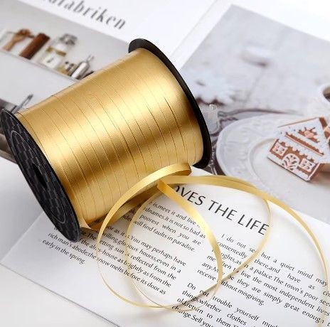 Gold Balloon Ribbon
