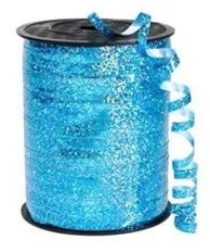 Light Blue Metallic Foil Balloon Ribbon