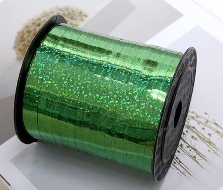 Green Metallic Foil Balloon Ribbon