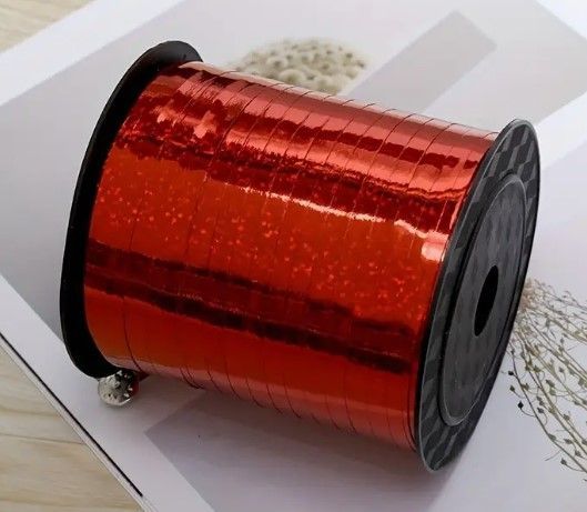 Red Metallic Foil Balloon Ribbon