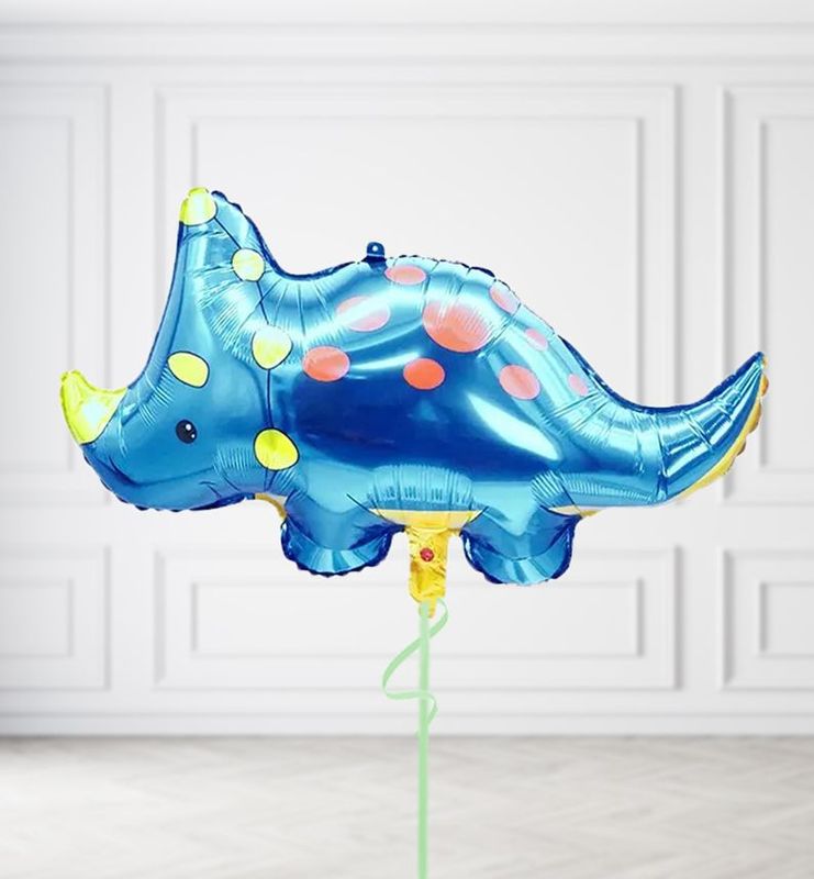 Blue Triceratops Balloons