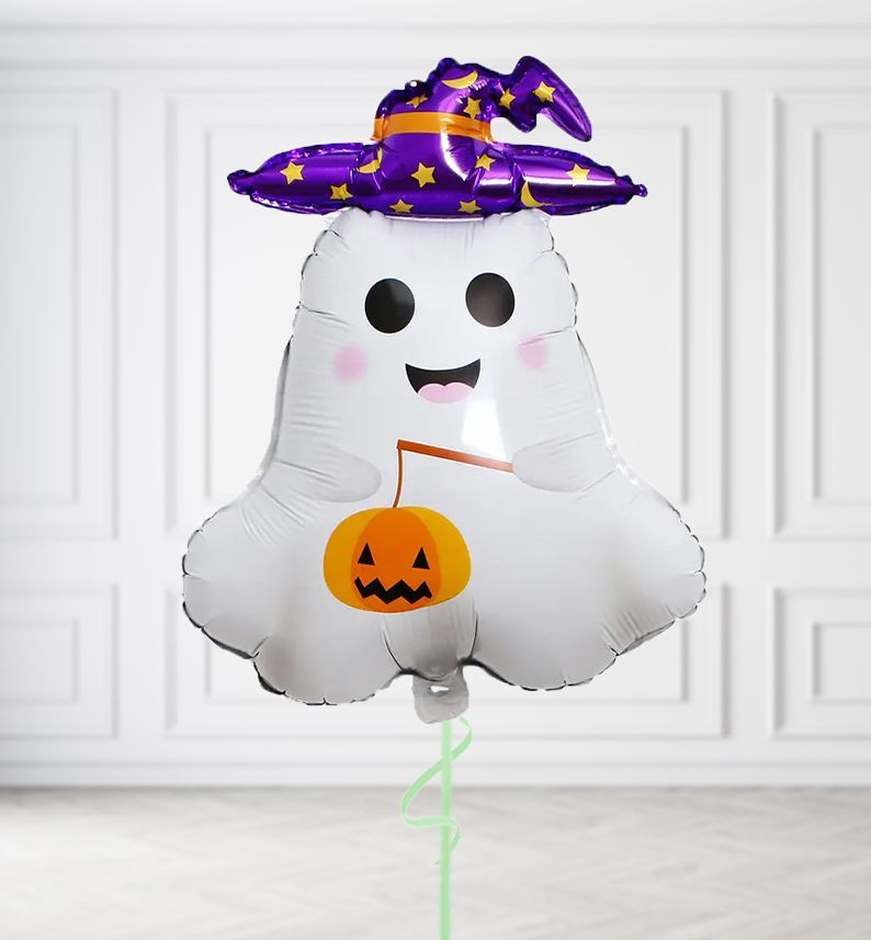 Ghost in Hat Balloons