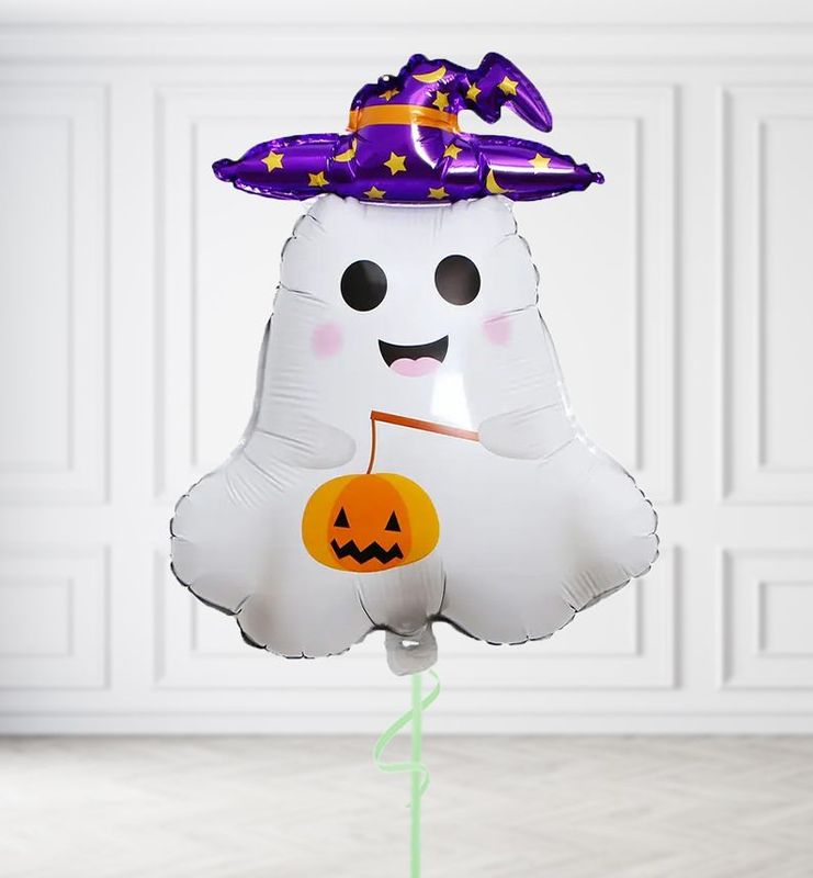 Ghost in Hat Balloons