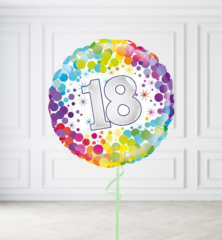 Happy 18th Birthday Confetti Balloons