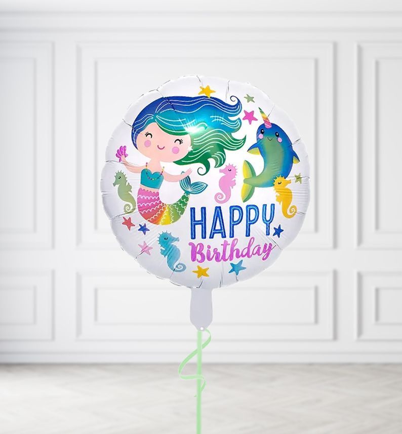 Happy Birthday Mermaid Balloon